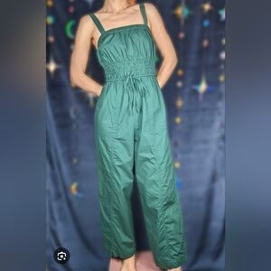Universal Thread Teal Smocked Wide Leg Jumpsuit